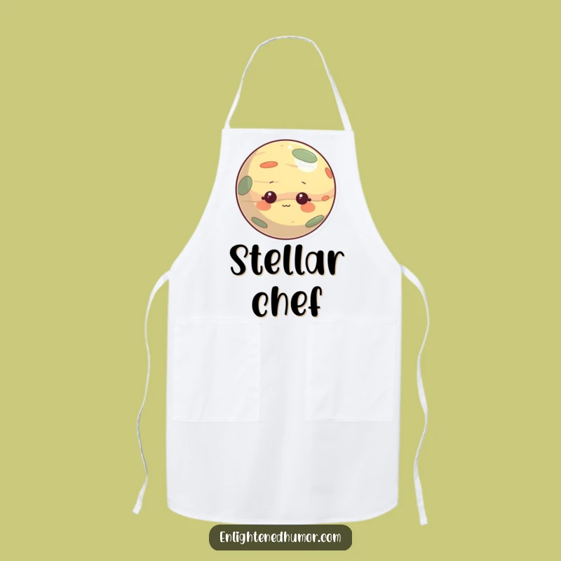 Funny Apron: Curious Planet Character, Chef's Companion, Hilarious Funny Gift