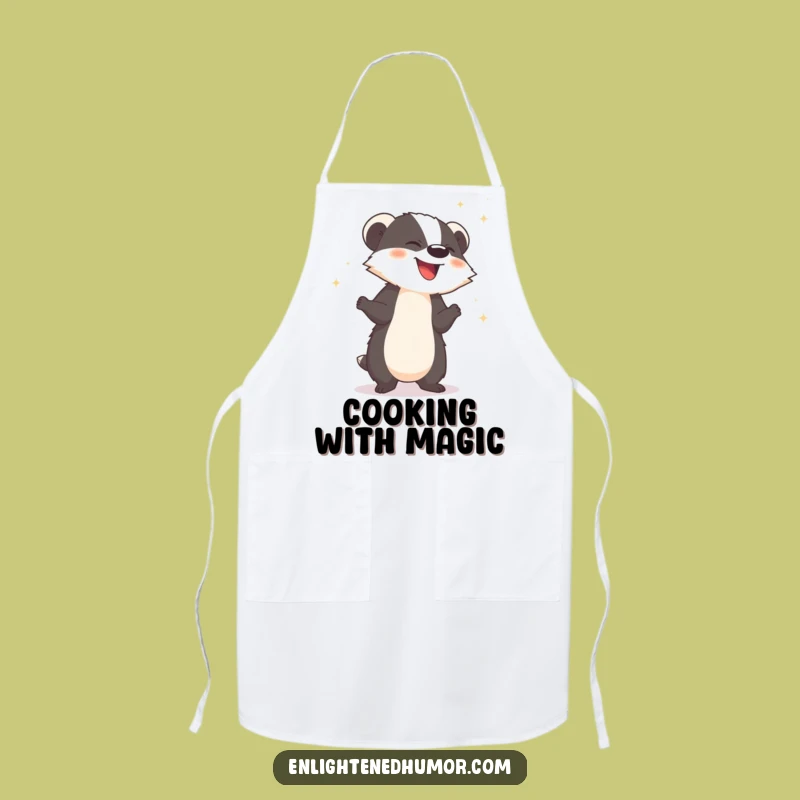 Funny Badger Apron - Cook with magic and a sprinkle of fun!