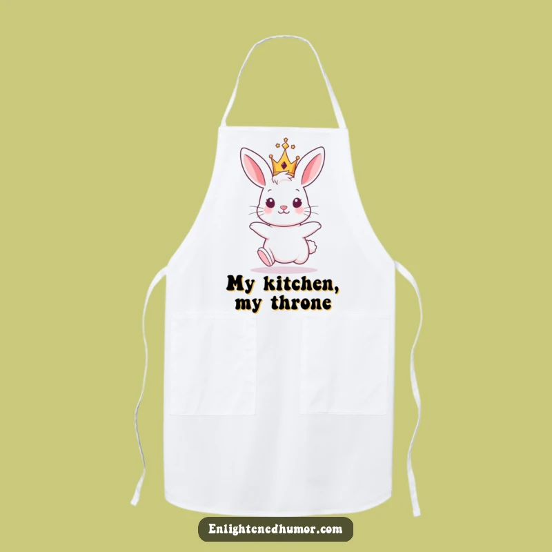 Funny Bunny King Apron: Chef, Cook, Humorous Kitchen Gift
