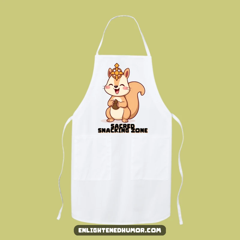 Funny Kawaii Squirrel Kitchen Apron: Nut Offering Chef Wear, Hilarious Cooking Gift