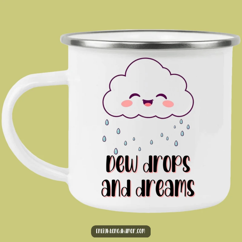 Funny Cloud Camping Mug Sparkly Rain A Whimsical Funny Gift