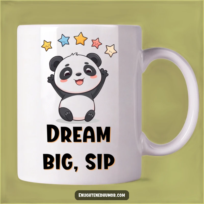 Funny Panda Mug - Dream big with this humorous and aspirational gift!
