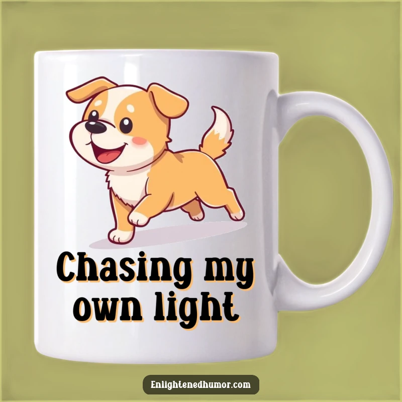 Funny Dog Light Shadow Mug: A Hilarious Gift for Energetic Pups