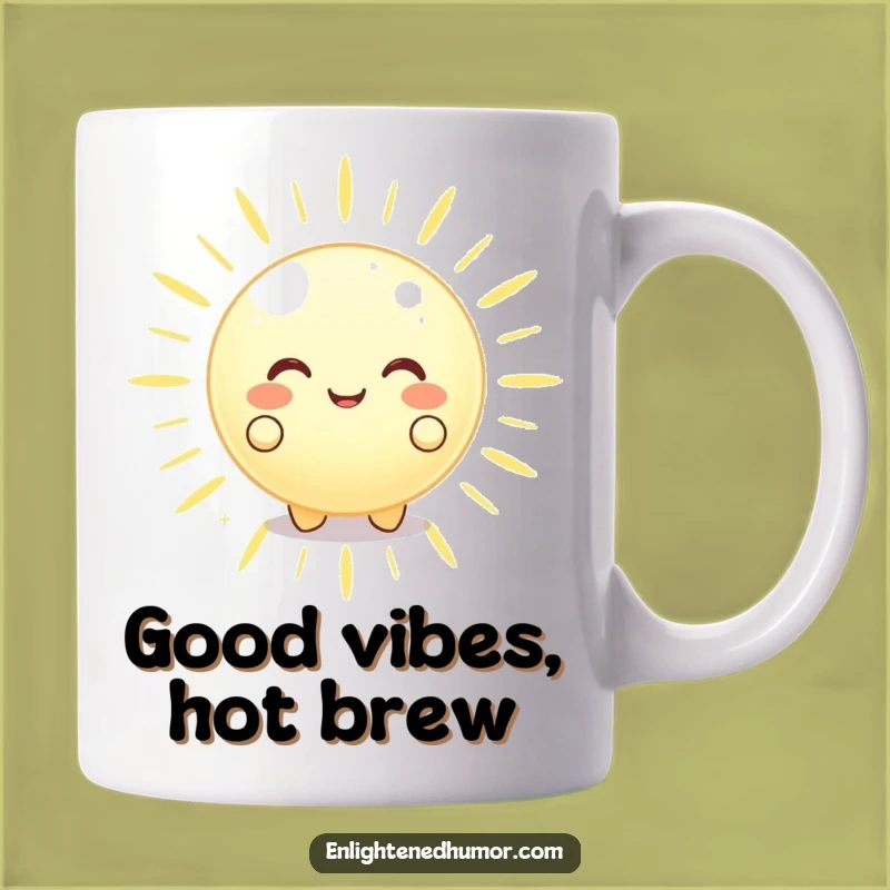 Funny Glowing Orb Mug Peaceful Energy A Calming Funny Gift