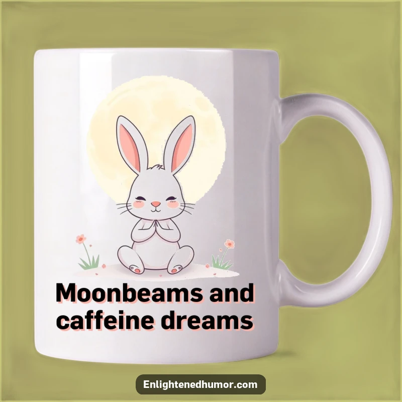 Funny Rabbit Moon Mug: Find Your Peace with This Hilarious Gift