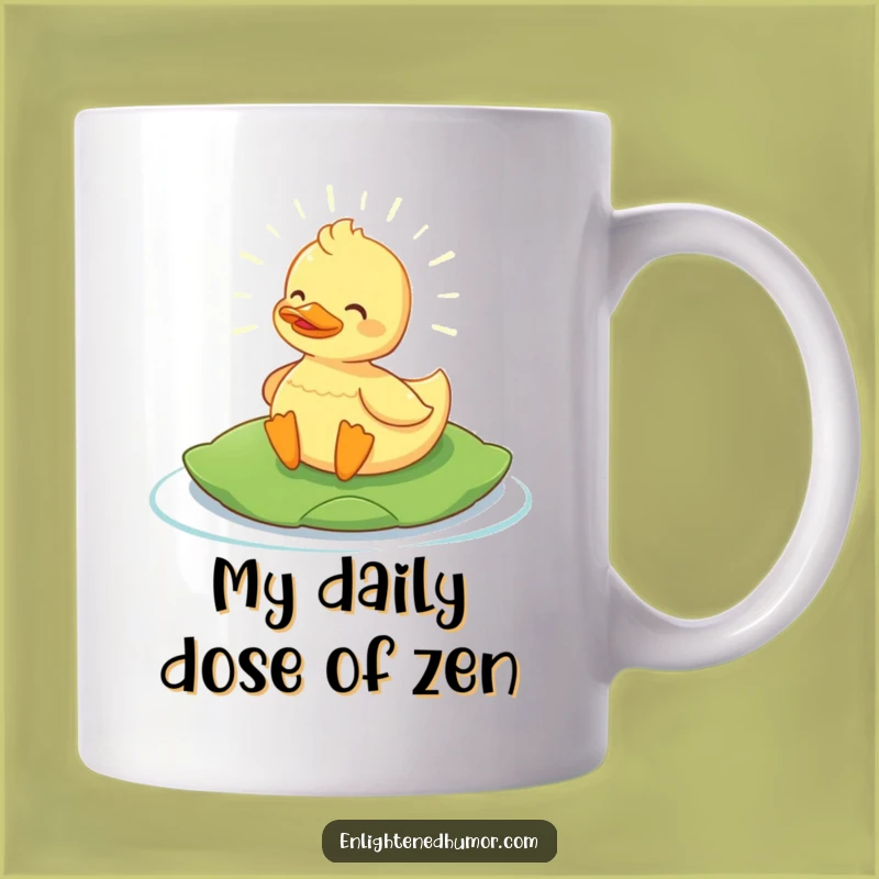 Funny Content Duck Mug: Illuminate Your Day with This Hilarious Gift!