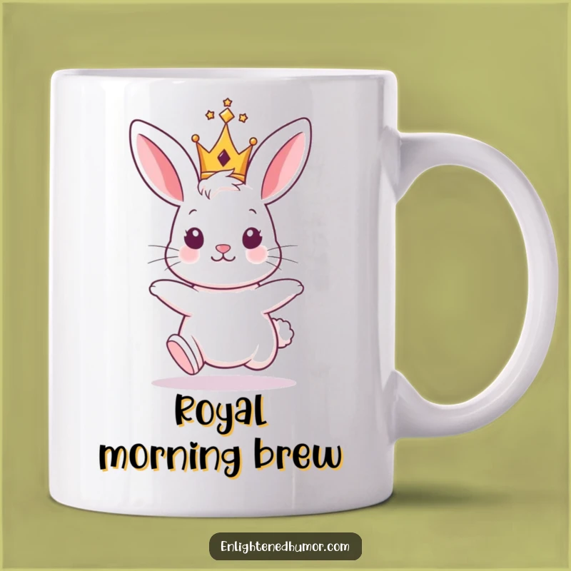 Funny Bunny King Mug: Royal, Cute, Humorous Gift for Hoppy Royalty
