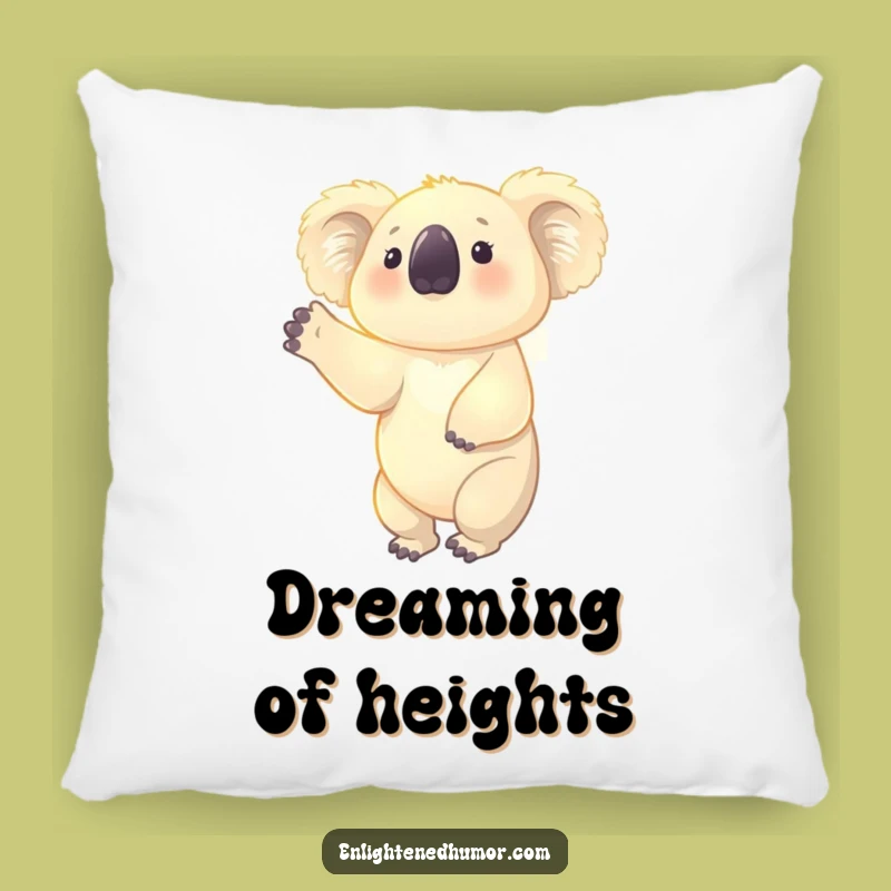 Funny Koala Aura Pillow: Cozy Glowing Character, Comforting Humorous Accent Gift