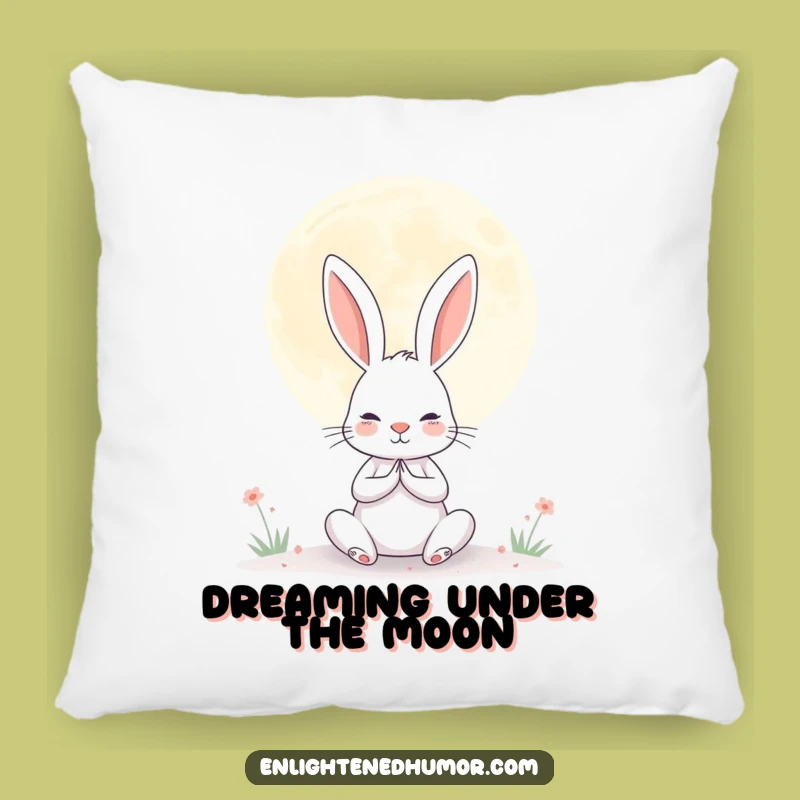 Funny Rabbit Moon Pillow: Huggable Peace for Your Sleepy Moments