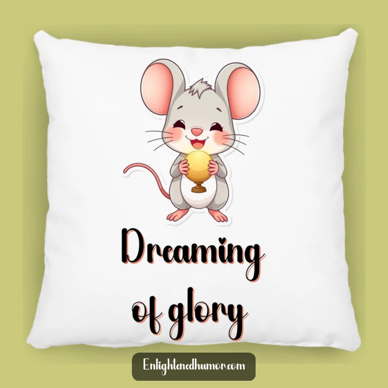 Funny Radiant Orb Mouse Pillow - Cheerful Throw Pillow for Cozy Delight
