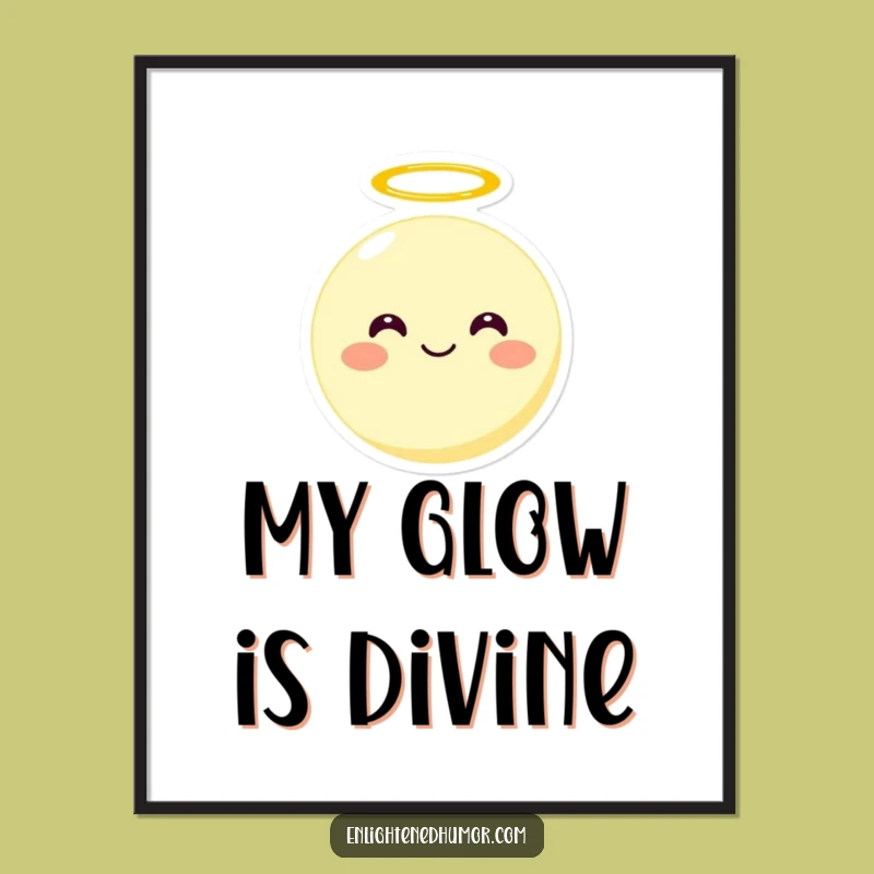 Funny Moon Digital Art Print A Celestial Funny Gift