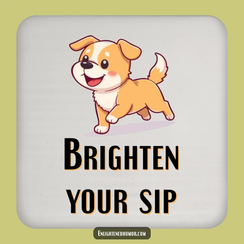 Funny Dog Light Coasters: Protect Your Table with Playful Humor