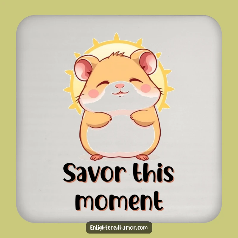 Funny Hamster Coasters: Protect Tables with Blissful Charm
