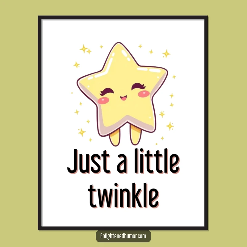 Funny Star Poster Dissolving A Dazzling Funny Wall Art Gift