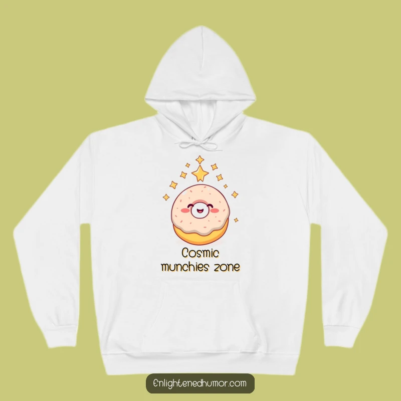 Funny Giggling Donut Higher Consciousness Hoodie - Cozy Cosmic Awareness Sweatshirt Gift