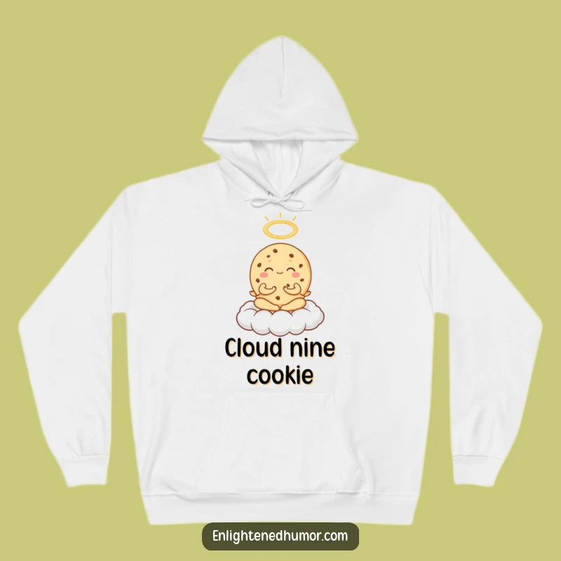 Cozy Funny Cookie Meditation Hoodie: Cloud Zen Sweatshirt, an Ideal Comical Gift