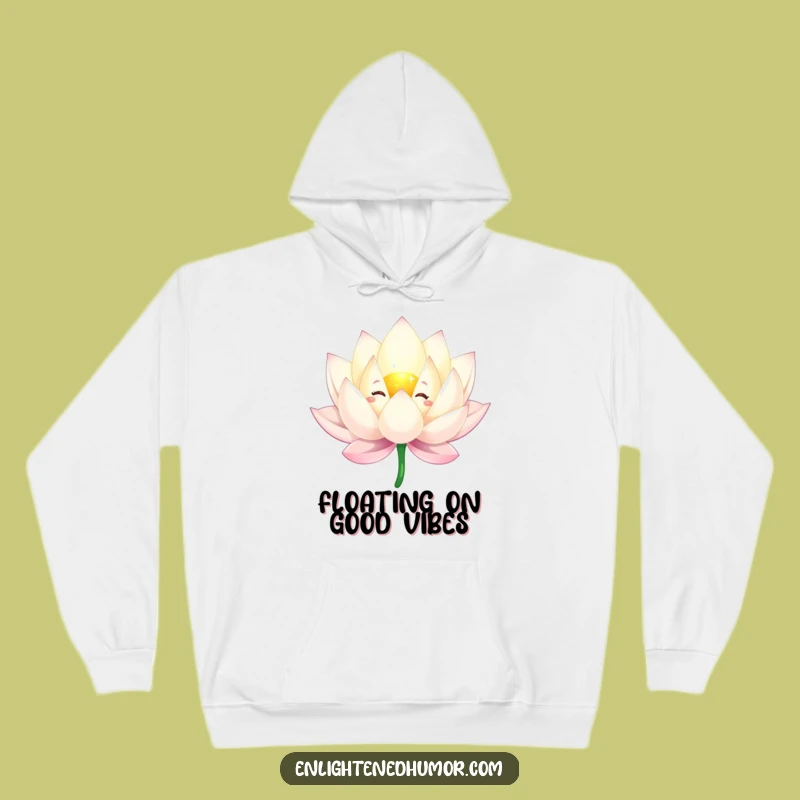 Cozy Funny Lotus Flower Hoodie: Sparkling Comfort, Graceful Zen Gift