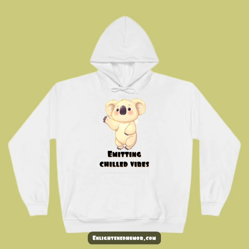 Funny Koala Aura Hoodie: Cozy Glowing Character, Comforting Humorous Gift for Relaxation