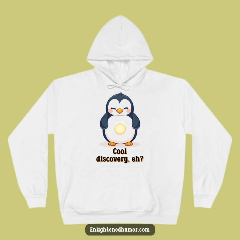 Funny Penguin Pearl Hoodie: Cozy, Ocean Lover, Humorous Gift