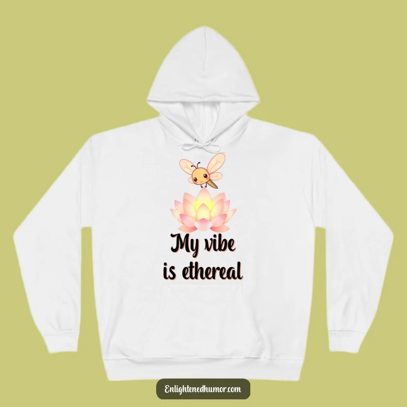 Cozy Funny Kawaii Dragonfly Hoodie: Glowing Lotus Warmth, Cute Gift