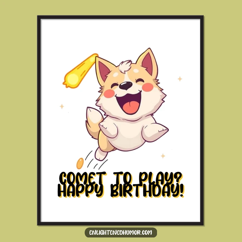 Free Printable Ecstatic Celestial Dog Wall Art - Funny Space Downloadable Decor