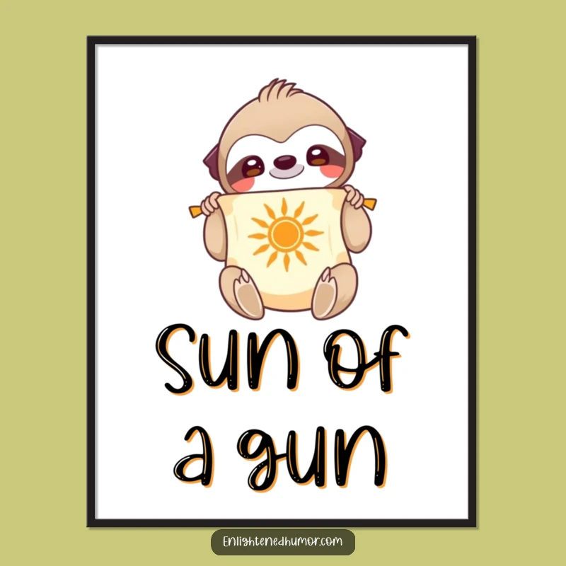 Free Printable Wall Art: Zen Sloth, Humorous Downloadable Art for Peaceful Spaces