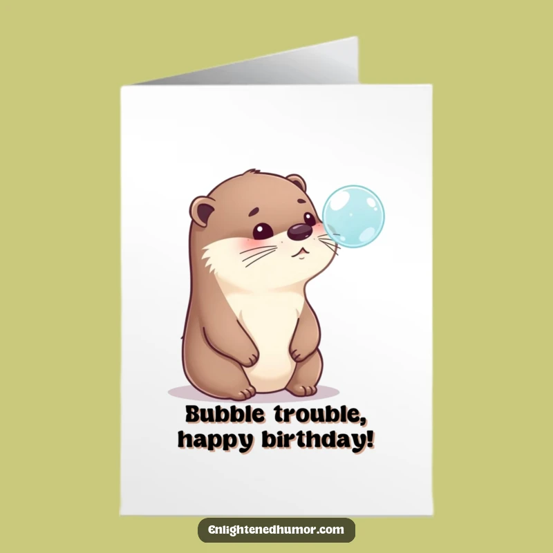 Free Printable Otter Birthday Card: Thoughtful & Funny Downloadable Gift for Otter Lovers