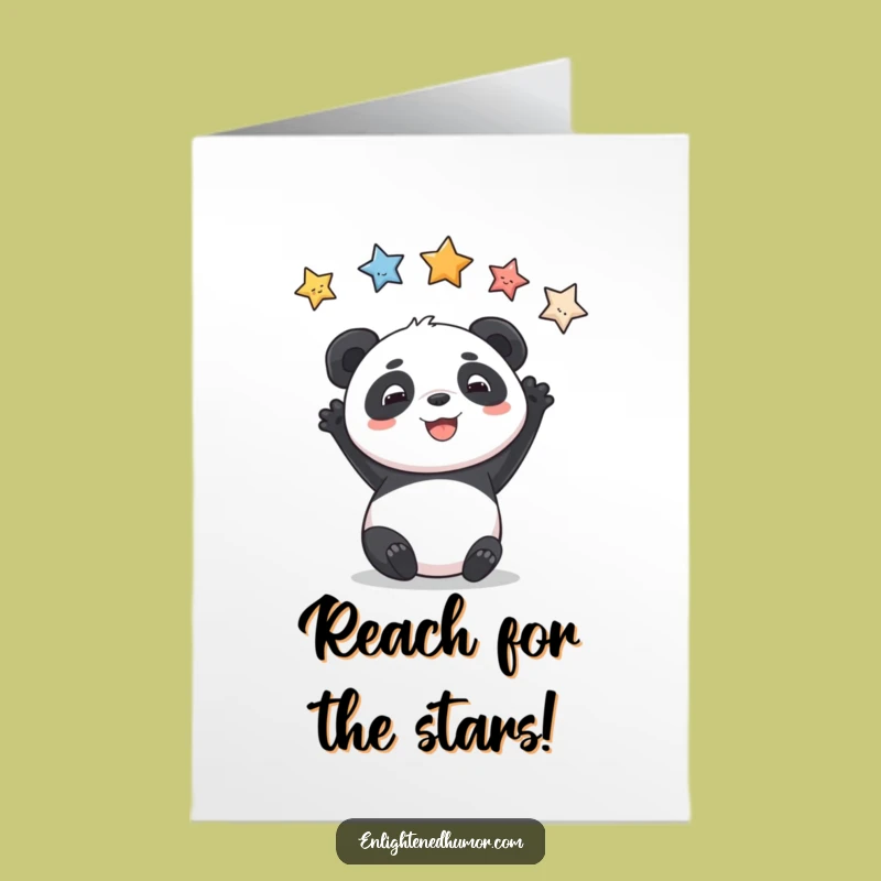 Free Printable Panda Birthday Card: Star Reach Fun, Hilarious Downloadable Gift