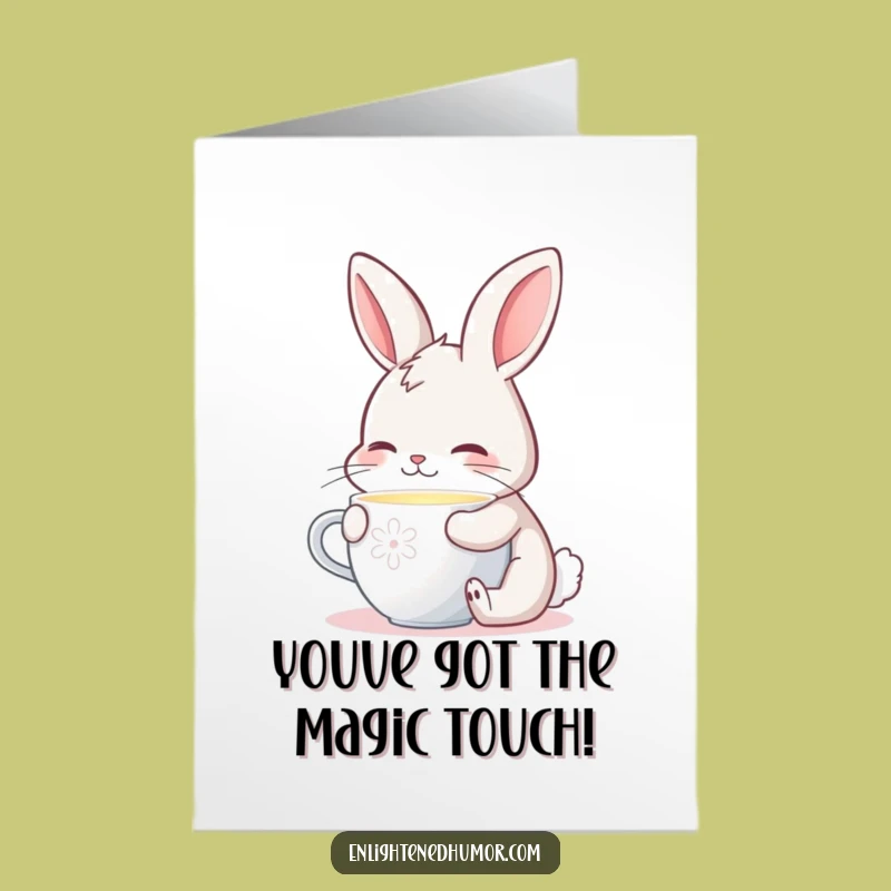 Free Printable Congrats Card: Glowing Bunny - Heartwarming & Funny Downloadable