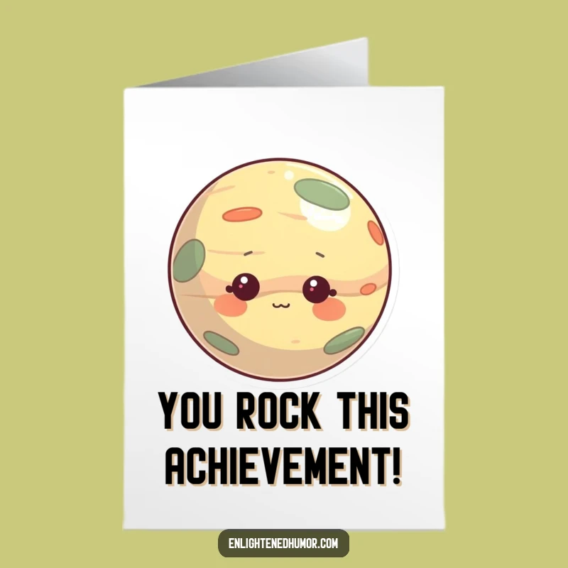 Free Printable Planet Congratulations Card: Curious Character Downloadable Gift