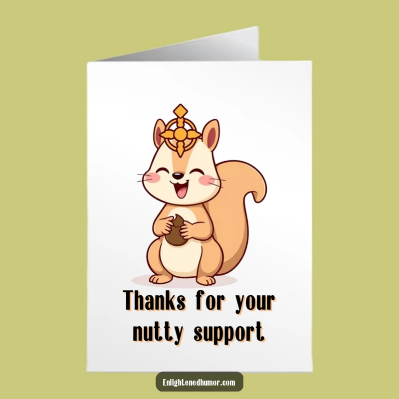 Free Printable Thank You Card: Squirrel Spiritual Gratitude Download