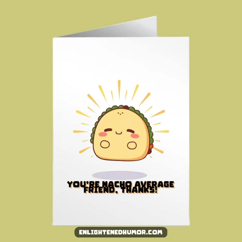 Free Printable Thank You Card: Taco's Calm Gratitude, Downloadable Gift for Peaceful Thanks