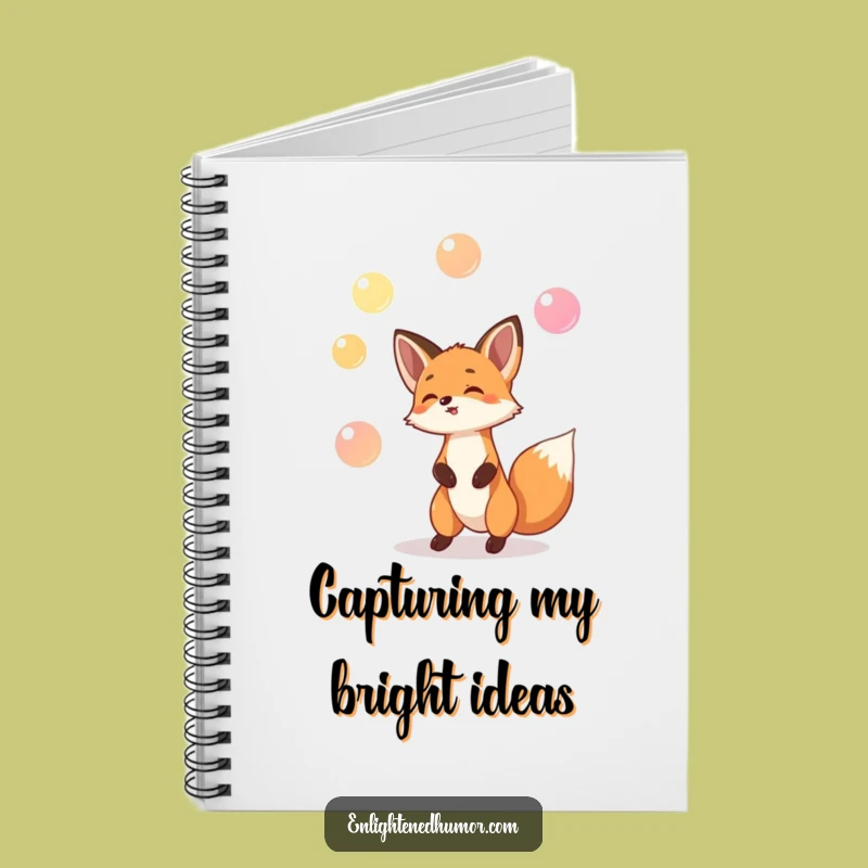 Funny Fox Journal: Jot Down Ideas with Juggling Humor
