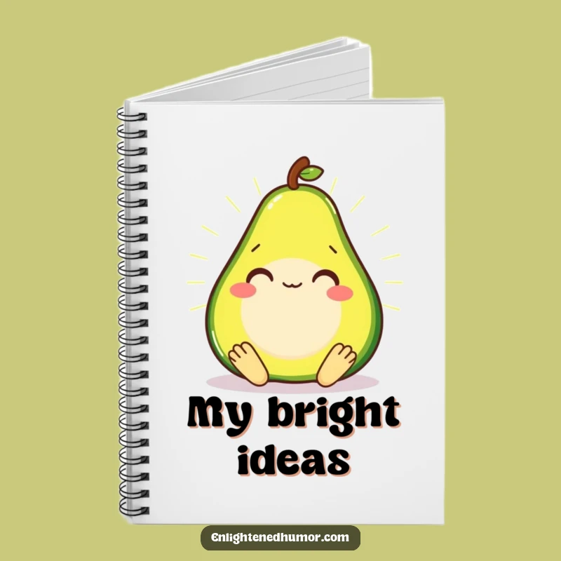 Funny Avocado Zen Notebook - Journal Your Wellness Hilariously