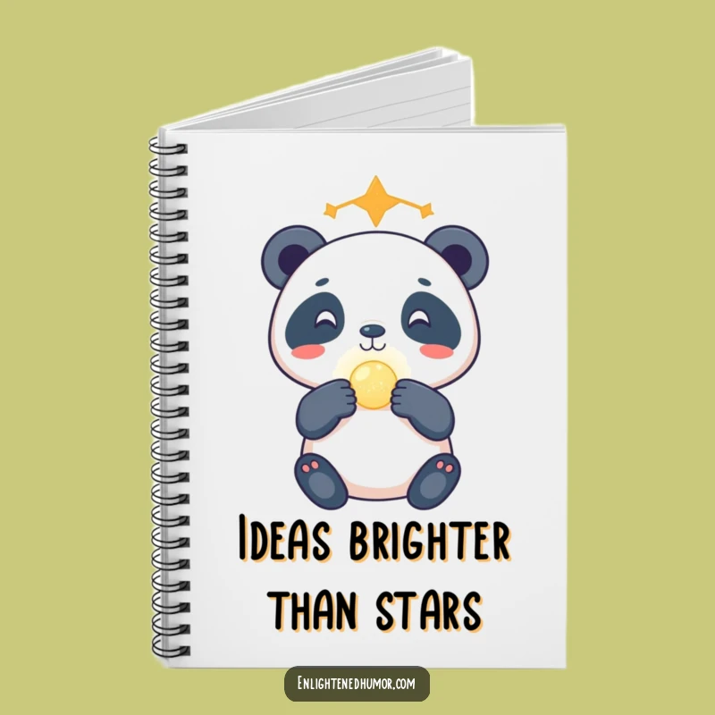 Funny Celestial Panda Notebook: Gleeful Orb Balance Journal - Cosmic Ideas Gift