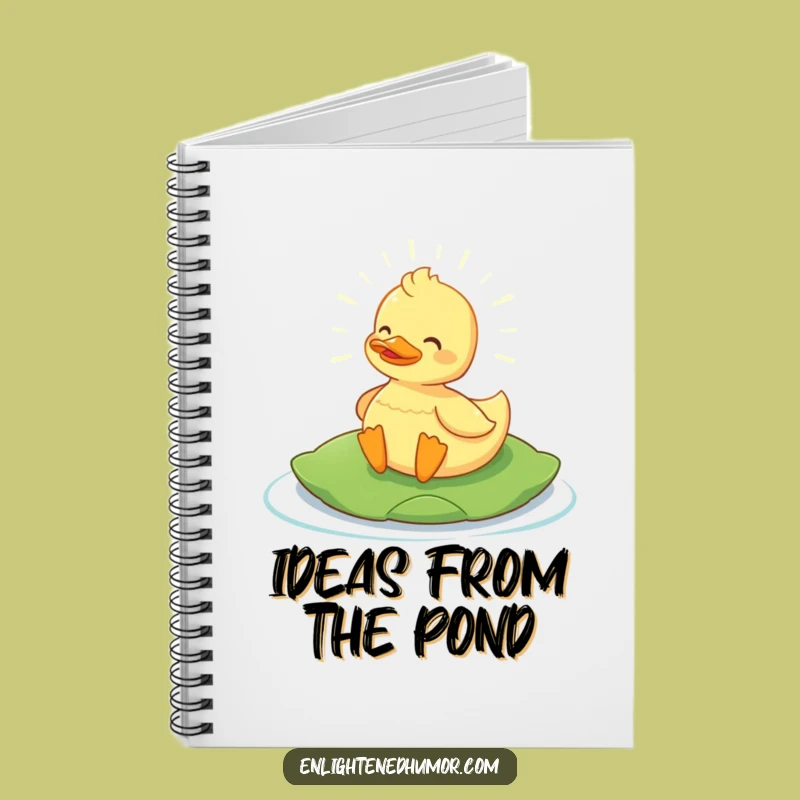 Funny Content Duck Notebook: Jot Down Ideas with Glowing Humor, a Gift for Thinkers!