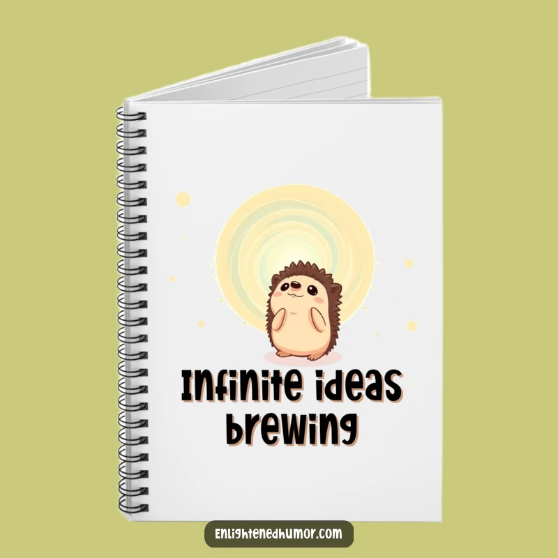Funny Hedgehog Cosmic Notebook: Jot Down Ideas with Stellar Inspiration