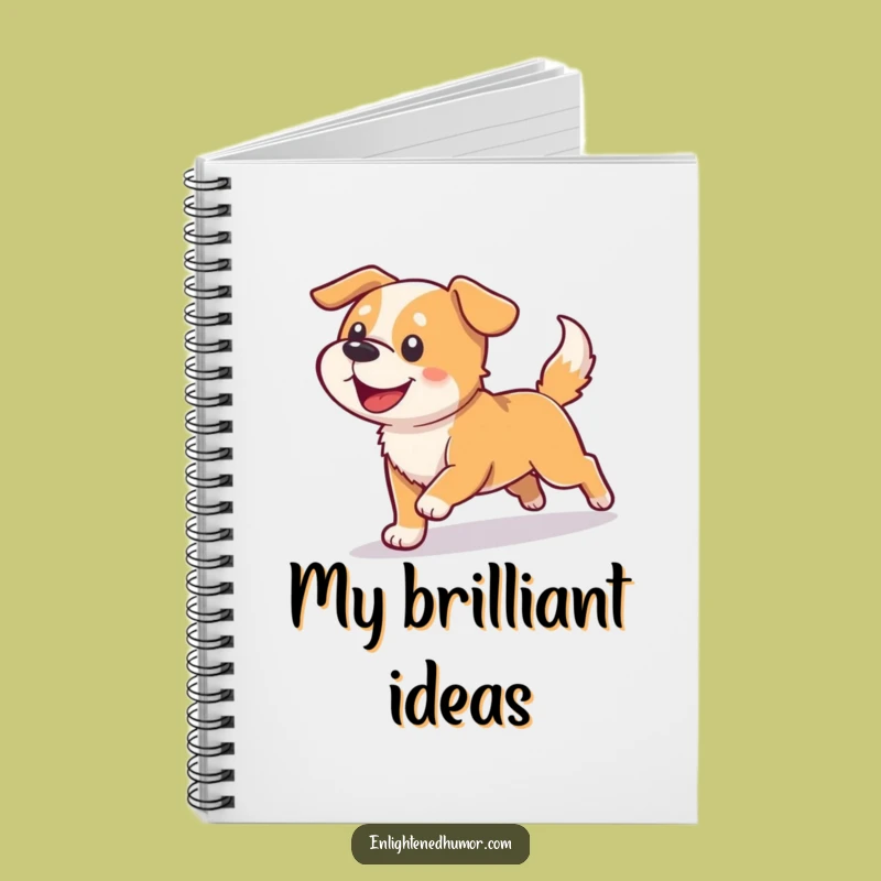 Funny Dog Light Shadow Notebook: Capture Ideas with Canine Charm
