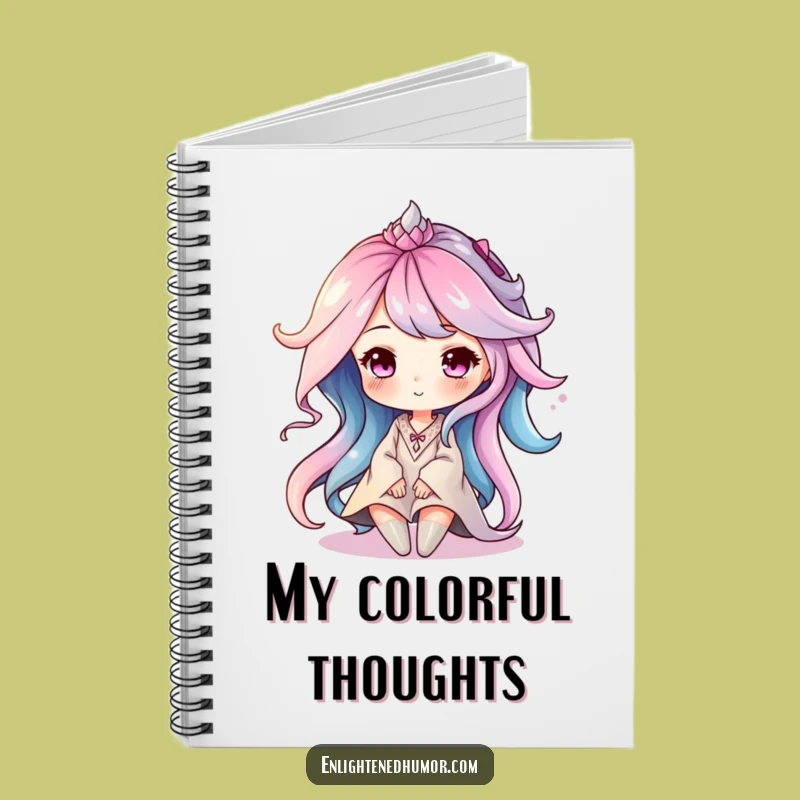 Funny Aura Character Notebook: Soft Journal, Jot Down Serene Thoughts