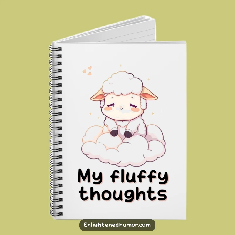 Funny Calm Sheep Notebook: Dreamy Cloud Journal, Peaceful & Humorous Writing, Funny Gift