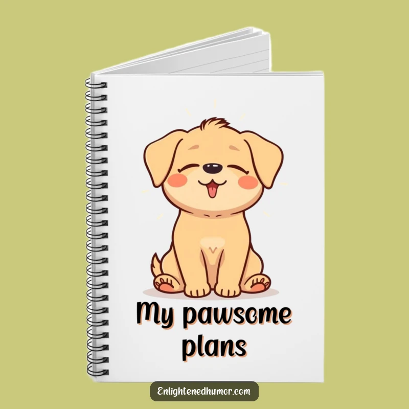 Funny Happy Dog Notebook: Journal Your Peaceful Thoughts with Aura