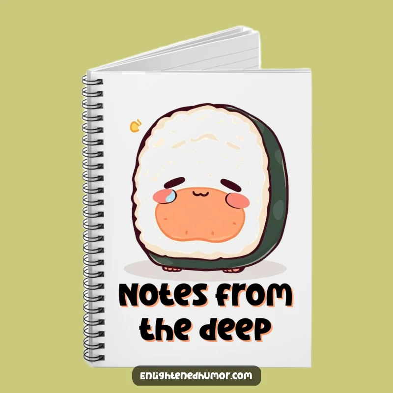 Funny Peaceful Sushi Existence Notebook - Journal Your Deepest Thoughts Gift