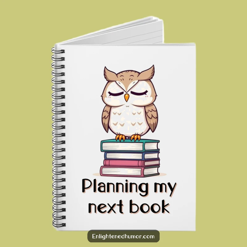 Funny Owl Wisdom Notebook: Wise Reading Character, Humorous Gift for Deep Thoughts
