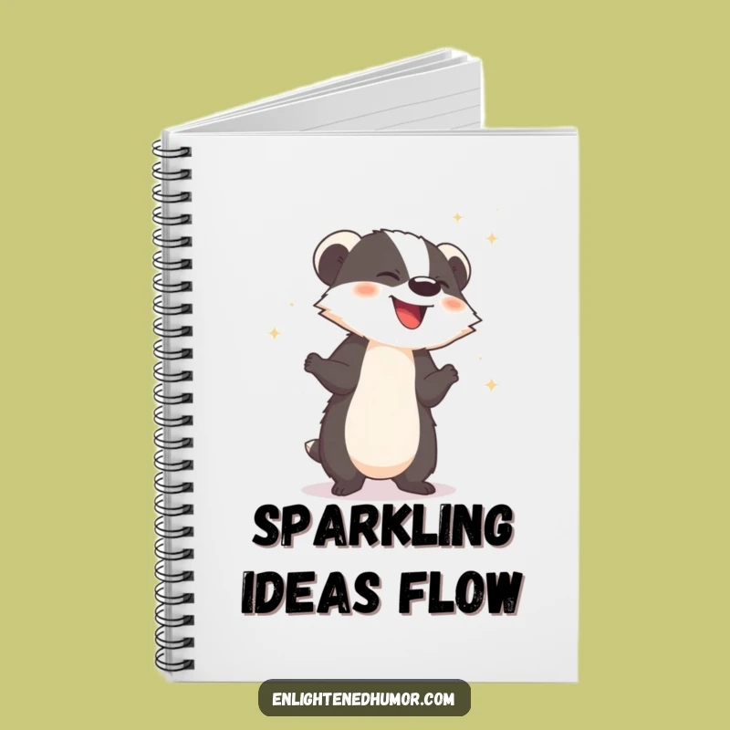 Funny Badger Notebook - Jot down magical thoughts with a giggle!