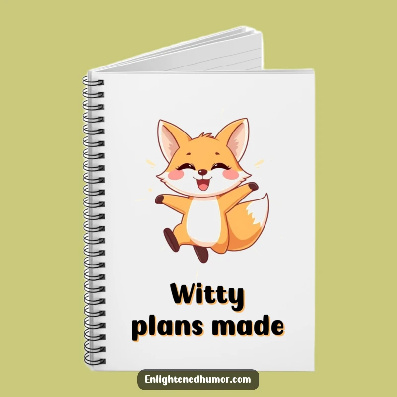 Funny Fox Notebook: Playful Ideas, Shimmering Pages, Joyful Journal Gift