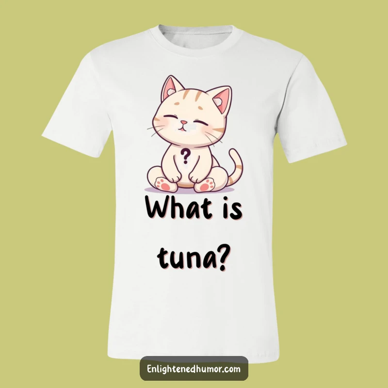 Funny Cat Zen T-Shirt: Ponder in Style, a Hilarious Gift for Cat Lovers!