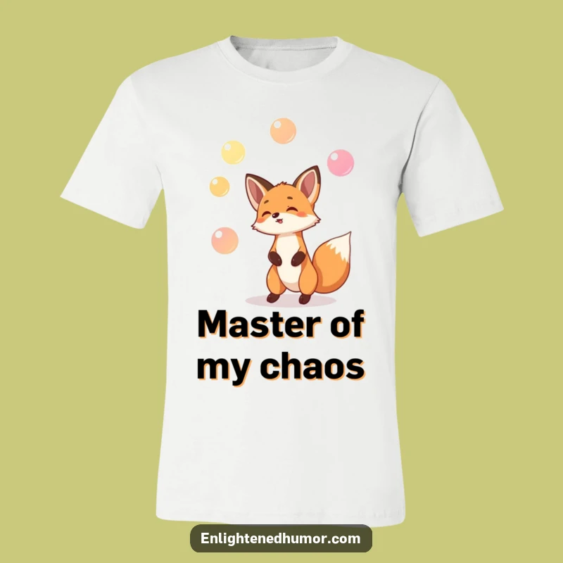 Funny Fox Juggling Tee: Show Off Your Skills with This Humorous Shirt