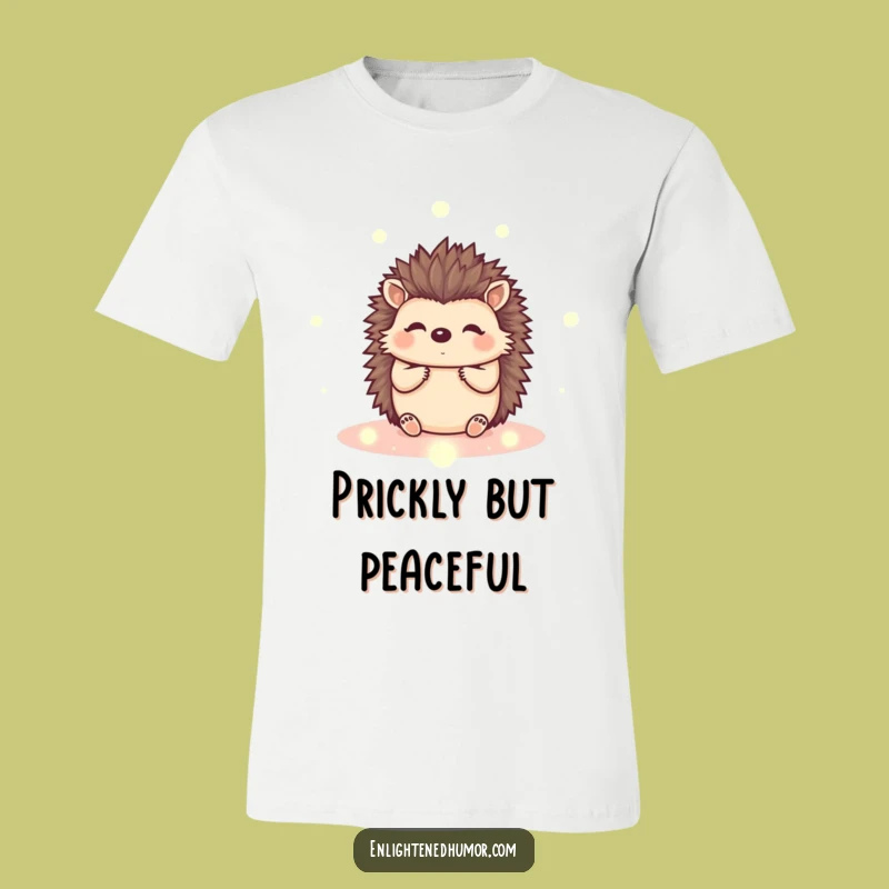 Funny Hedgehog T-Shirt: Kawaii Energy Orbs Tee, Cute Zen Gift