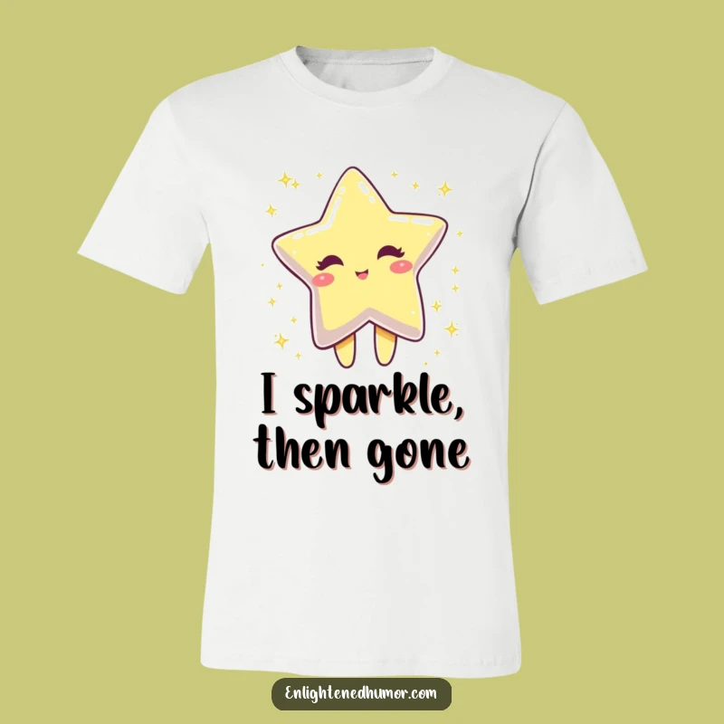 Funny Winking Star T-Shirt Dissolving A Dazzling Funny Gift