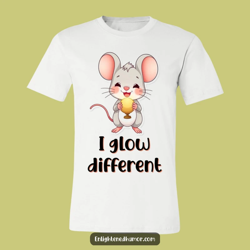 Funny Radiant Orb Mouse T-Shirt - Cheerful Character Tee for Joyful Vibes